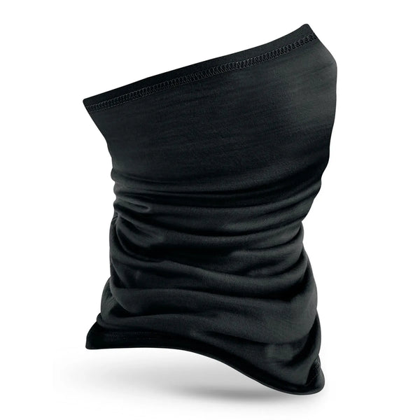 Scaldacollo Morf® Merino nero - personalizzabile con logo