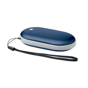 Scaldamani elettrico e powerbank Blu - personalizzabile con logo