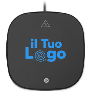 Scaldatazza in ABS Nero - personalizzabile con logo
