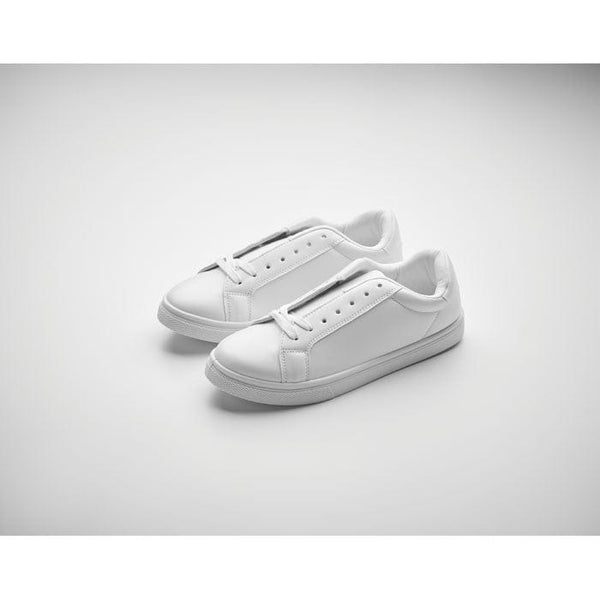 Scarpe da ginnastica in PU 37 Bianco - personalizzabile con logo