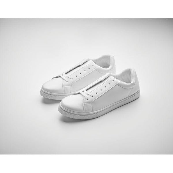 Scarpe da ginnastica in PU 41 Bianco - personalizzabile con logo