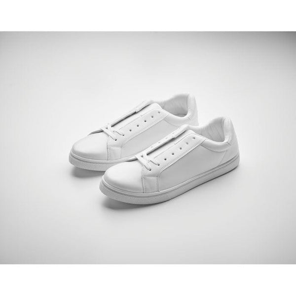 Scarpe da ginnastica in PU 42 Bianco - personalizzabile con logo