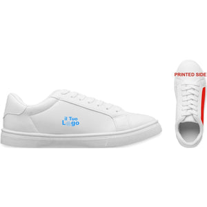 Scarpe da ginnastica in PU 43 Bianco - personalizzabile con logo