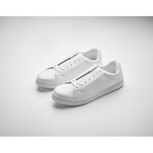 Scarpe da ginnastica in PU 43 Bianco - personalizzabile con logo