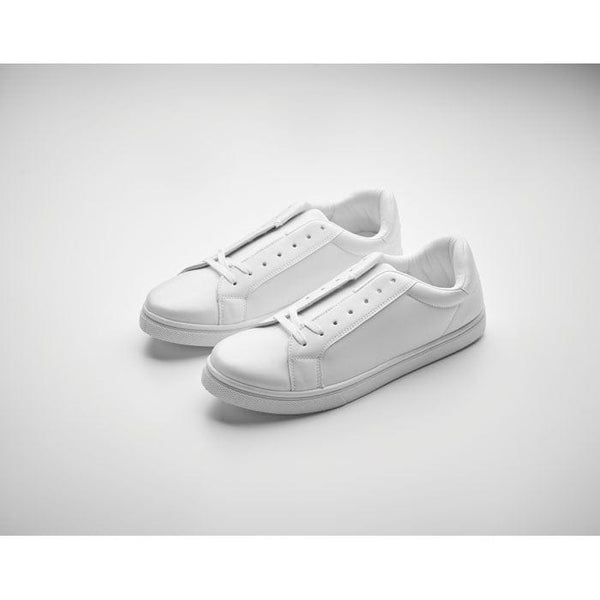 Scarpe da ginnastica in PU 44 Bianco - personalizzabile con logo