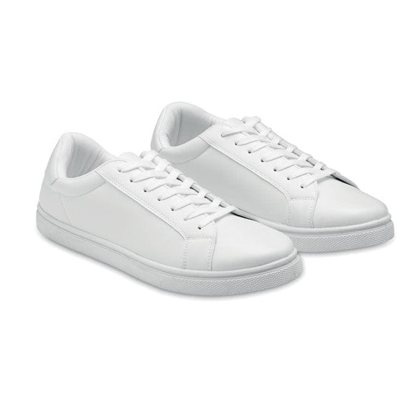 Scarpe da ginnastica in PU 45 Bianco - personalizzabile con logo