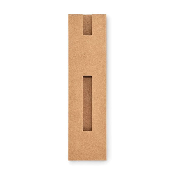 Scatola di carta beige - personalizzabile con logo