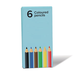 Scatola per matite Fluo assortiti - personalizzabile con logo