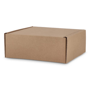 Scatola regalo su misura 24.3 x 24.3 x 9.9 cm Marrone - personalizzabile con logo