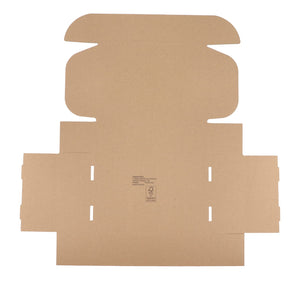 Scatola regalo su misura 34.7 x 24.3 x 9.9 cm Marrone - personalizzabile con logo