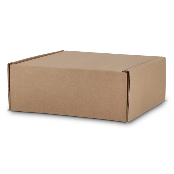 Scatola regalo su misura per 4 tazze 24.3 x 24.3 x 9.9 cm Marrone - personalizzabile con logo