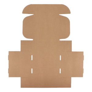 Scatola regalo su misura per 4 tazze 24.3 x 24.3 x 9.9 cm Marrone - personalizzabile con logo