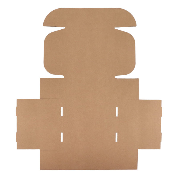 Scatola regalo su misura per 4 tazze 24.3 x 24.3 x 9.9 cm Marrone - personalizzabile con logo