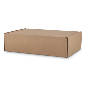 Scatola regalo su misura per 6 tazze 34.7 x 24.3 x 9.9 cm Marrone - personalizzabile con logo
