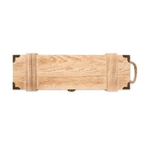 Scatola regalo vino in legno natural - personalizzabile con logo