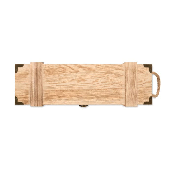 Scatola regalo vino in legno natural - personalizzabile con logo
