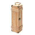 Scatola regalo vino in legno natural - personalizzabile con logo