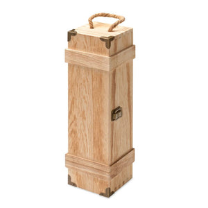 Scatola regalo vino in legno natural - personalizzabile con logo