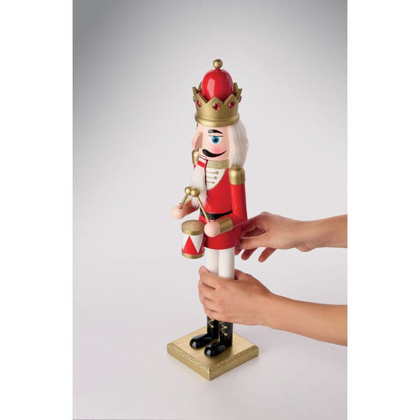 Schiaccianoci grande in legno Rosso - personalizzabile con logo