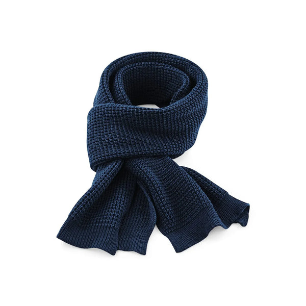 Sciarpa Classic Waffle Knit Scarf blu - personalizzabile con logo