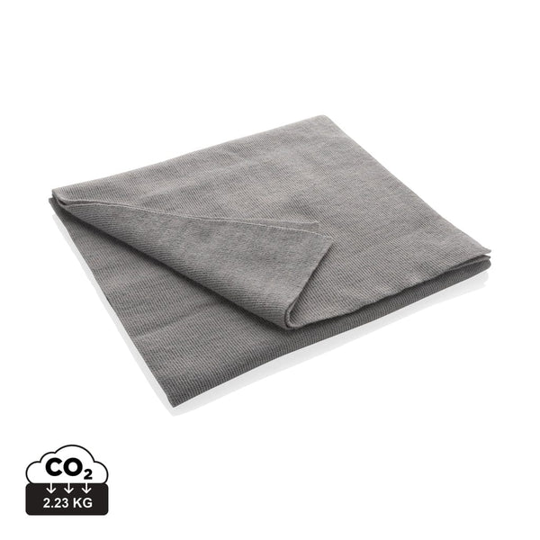 Sciarpa Elles in Polylana® AWARE™  180x30 cm grigio - personalizzabile con logo