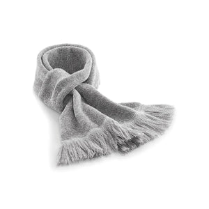 Sciarpa Metro Knitted grigio - personalizzabile con logo