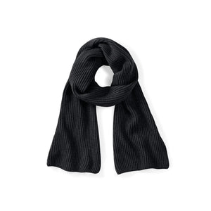 Sciarpa Metro Knitted Scarf nero - personalizzabile con logo