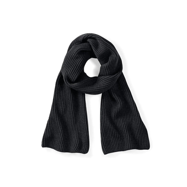 Sciarpa Metro Knitted Scarf nero - personalizzabile con logo