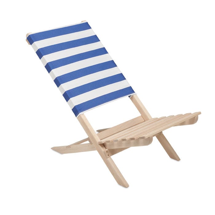 Sdraio da spiaggia in legno white/blue - personalizzabile con logo