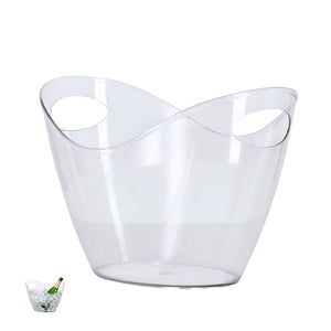 Secchiello Loban transparente - personalizzabile con logo