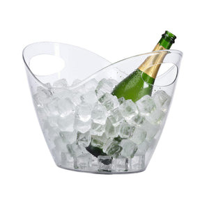 Secchiello Loban transparente - personalizzabile con logo