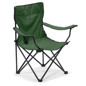 Sedia pieghevole da esterno verde - personalizzabile con logo
