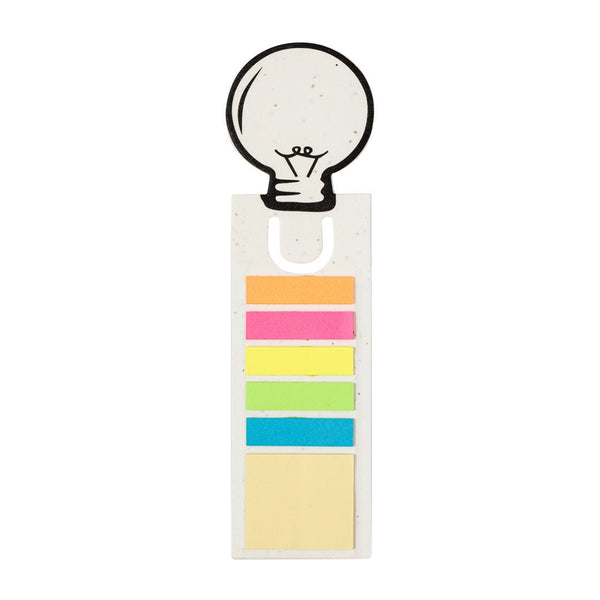 Segnapagine con Semi Kich bianco - personalizzabile con logo