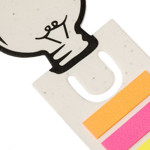 Segnapagine con Semi Kich bianco - personalizzabile con logo