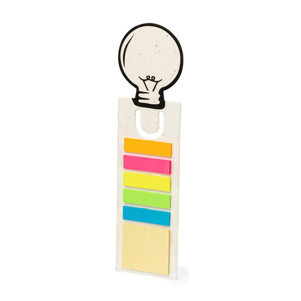 Segnapagine con Semi Kich bianco - personalizzabile con logo