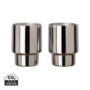 Set 2 tazze VINGA Nagano in rAcciaio RCS - personalizzabile con logo