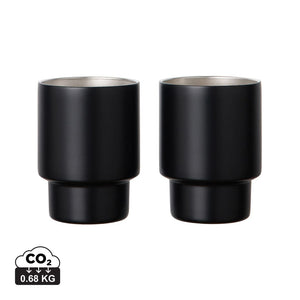 Set 2 tazze VINGA Nagano in rAcciaio RCS - personalizzabile con logo