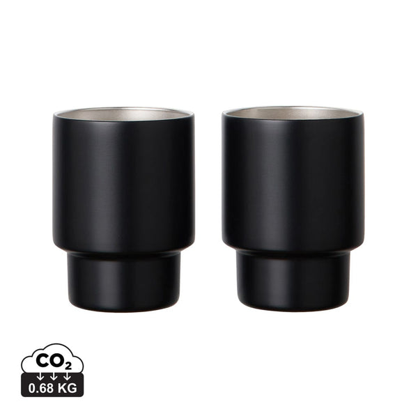 Set 2 tazze VINGA Nagano in rAcciaio RCS - personalizzabile con logo