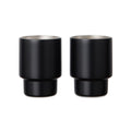 Set 2 tazze VINGA Nagano in rAcciaio RCS nero - personalizzabile con logo