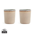 Set 2 tazze VINGA Nomimono beige - personalizzabile con logo