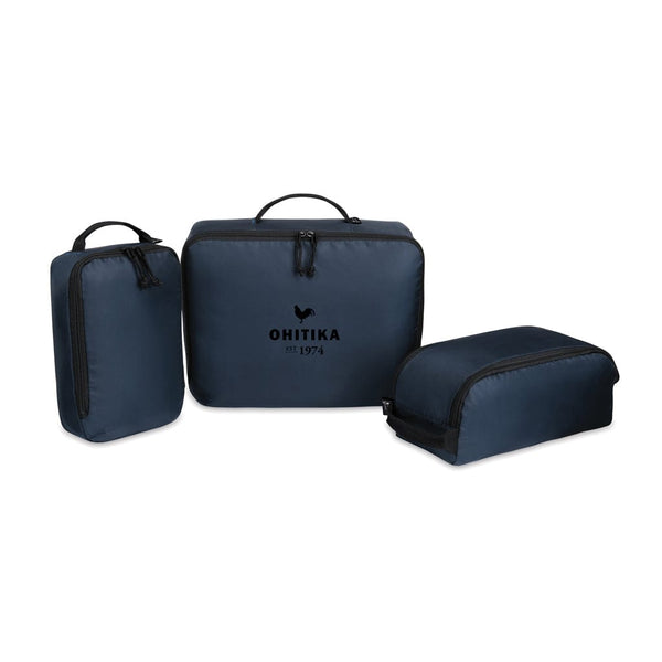 Set 3 cubi da viaggio Renew in rPET AWARE™ - personalizzabile con logo