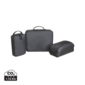 Set 3 cubi da viaggio Renew in rPET AWARE™ - personalizzabile con logo