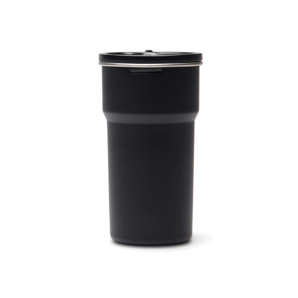 Set 4 bicchieri in rAcciaio VINGA Parks RCS 250ml nero - personalizzabile con logo
