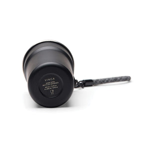 Set 4 bicchieri in rAcciaio VINGA Parks RCS 250ml nero - personalizzabile con logo