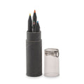 Set 6 matite colorate nere Nero - personalizzabile con logo