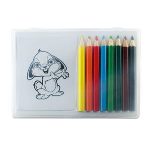 Set 8 colori e 20 disegni arcobaleno - personalizzabile con logo