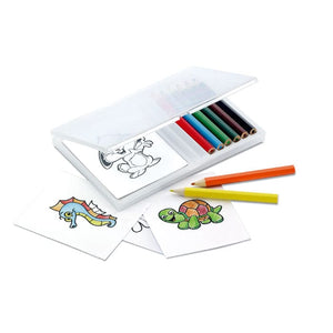 Set 8 colori e 20 disegni arcobaleno - personalizzabile con logo