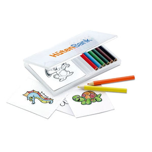 Set 8 colori e 20 disegni arcobaleno - personalizzabile con logo