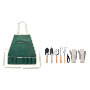 Set attrezzi da giardino verde - personalizzabile con logo