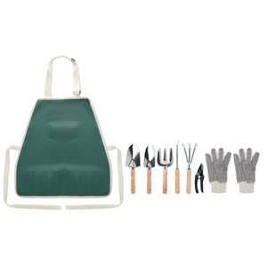 Set attrezzi da giardino verde - personalizzabile con logo